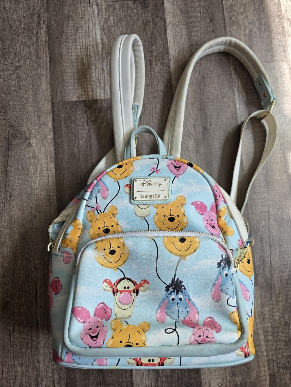 Disney x Loungefly Winnie the Pooh Balloon Blue Mini Backpack Y2K WDW